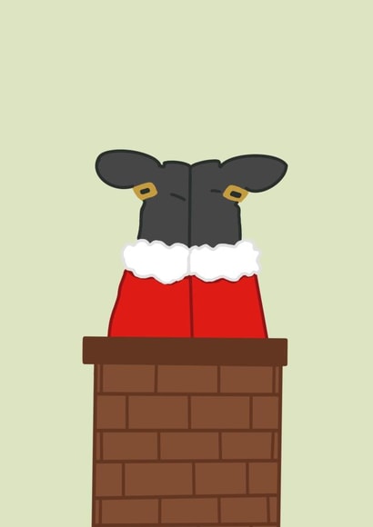 Santa in chimney card created by Stitch Me Up