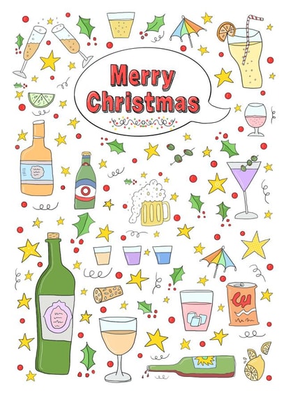 merry Christmas Drinks created by The Illustrated Saying