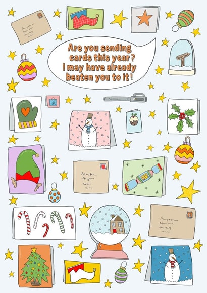Are you sending cards this year ? created by The Illustrated Saying