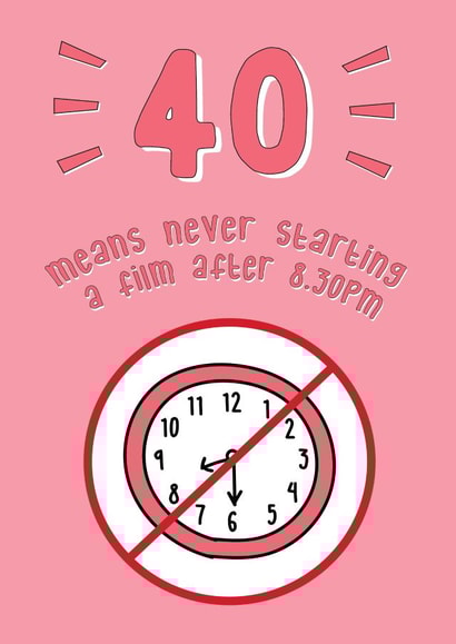 40 Means... - Happy Birthday Card created by @Laura Lonsdale Designs