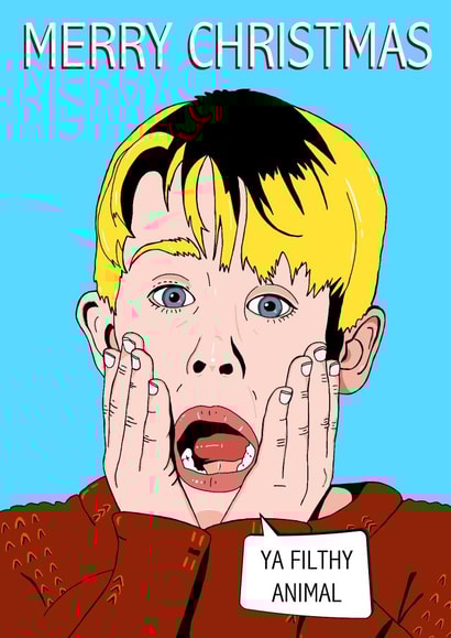 Home Alone Christmas Card created by Olivia Dimery