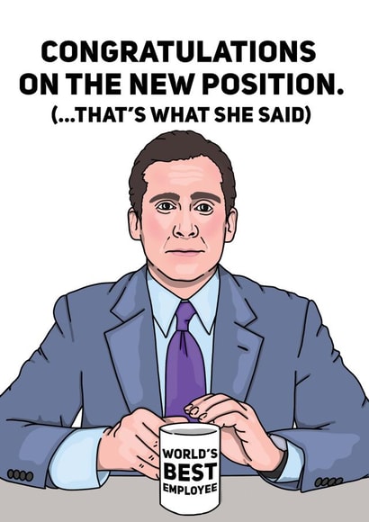 Congratulations on the New Position created by Bubble&Cheek