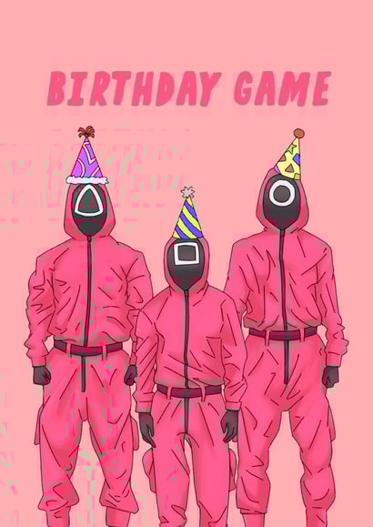 Squid Game Birthday Card created by Jude Patla 
