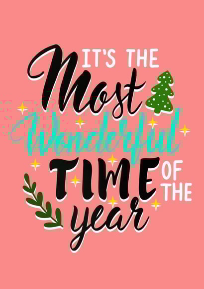 Feminine pastel Christmas card created by Season & Field