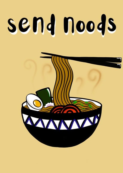 Send noods ramen card created by Season & Field