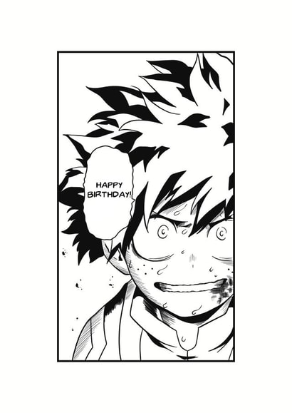 anime manga birthday card 1007 created by JessyMay