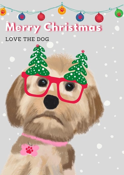 Merry Christmas love the dog created by Ellie & Co