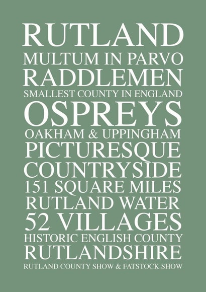 Life in Rutland (England's Smallest County) Cards created by Rutland Creative