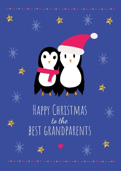 Happy Christmas to the best grandparents created by Missycards