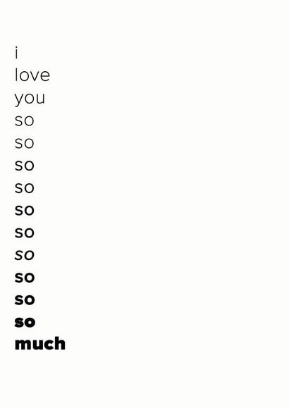 i love you so so so so so much created by Art + Ace Studio