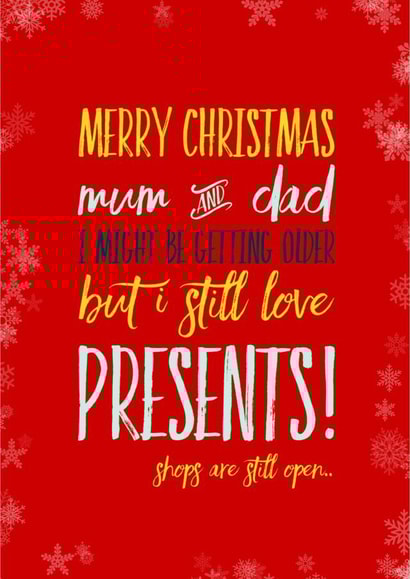 Merry Christmas mum & dad Hint for Christmas! created by CreatedbyMe Sean