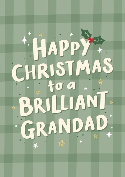 Brilliant Grandad Christmas Card created by Macie Dot Doodles