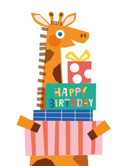 Happy Birthday Giraffe Card created by Emily Spikings
