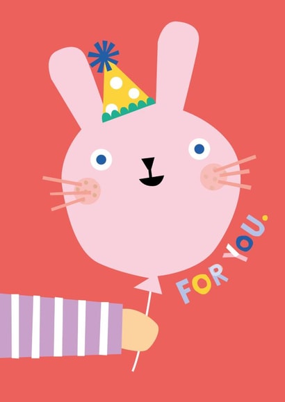 For you rabbit balloon created by Emily Spikings