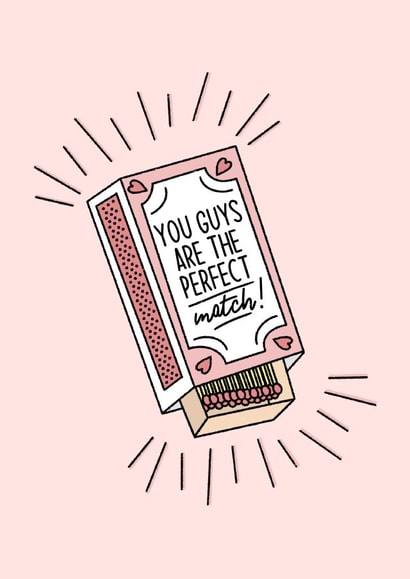 Happy engagement, congratulations, happy couple, newly engaged, perfect match created by By Emma Dearling