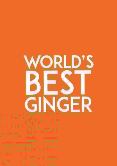 Ginger people need cards too! created by Banter Cards
