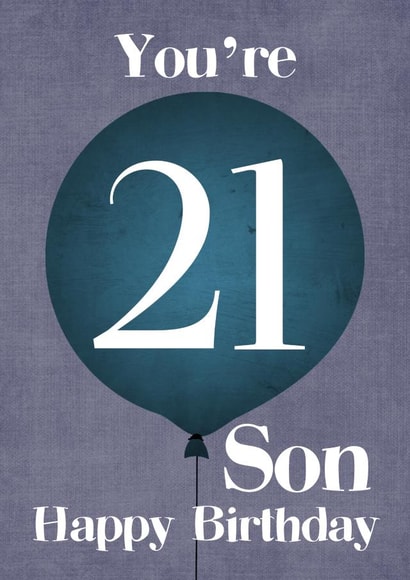 21 Son created by Louise Potton Designs