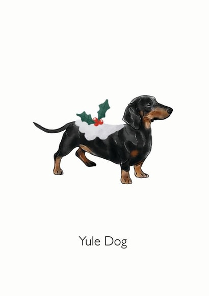 Yule dog created by SVHIllustration