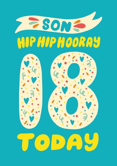 Happy 18th Birthday Son Card created by @studio27eleven