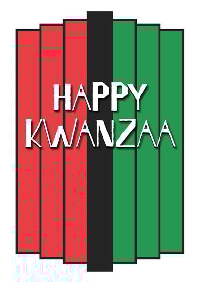 Happy Kwanzaa card created by size3art