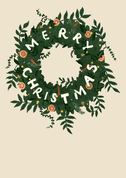 Merry Christmas orange and cinnamon wreath  created by The Potato Diary