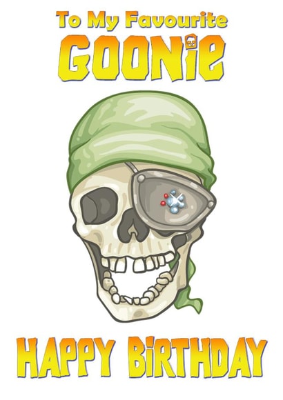 Goonies Birthday Card created by Dead Pixel Asylum