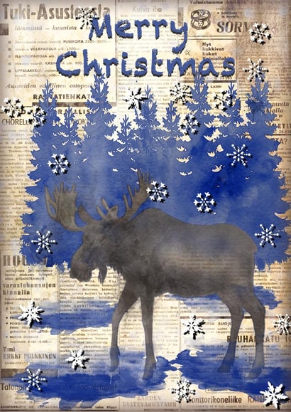 Nordic Christmas card created by JuliaUKdigital