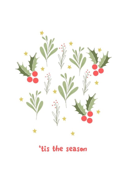 'Tis The Season Christmas Card created by Whippet & Gold