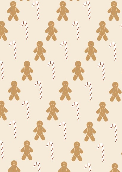 Gingerbread men and candy canes created by Michelle Youngs