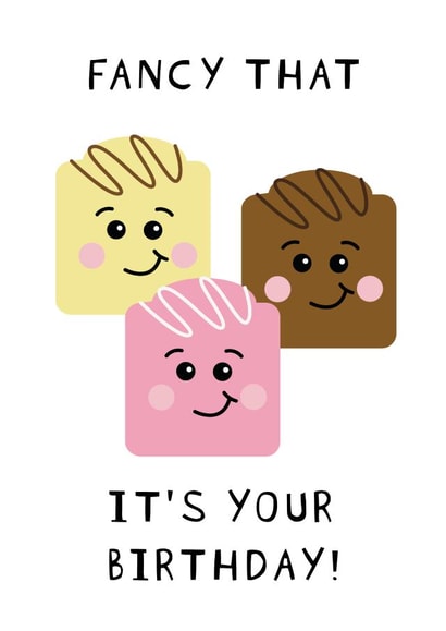 Fancy That, It's Your Birthday - Fondant Fancy created by Myrtle Ocean