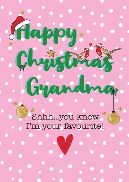 Christmas card for Grandma created by JayneyD Designs