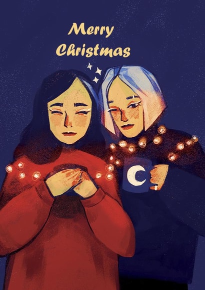 Merry Chrismas cute card created by AnnaKobalt