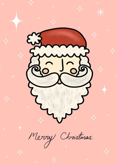 Jolly Santa clause card created by Molliemadethis