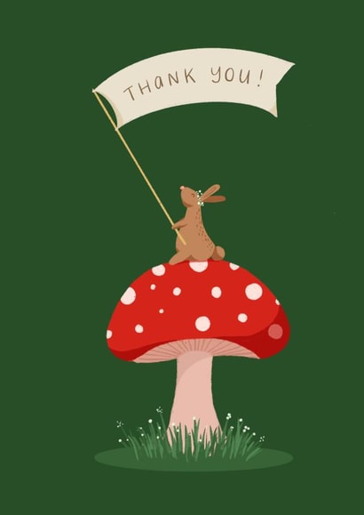 Sweet Bunny Thank You  created by Charlotte Hill Vandenburg