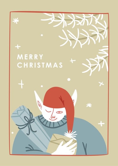 Elf with presents created by Alyona Shirokova