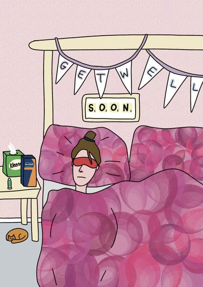 Get well soon card created by Zoë Nash