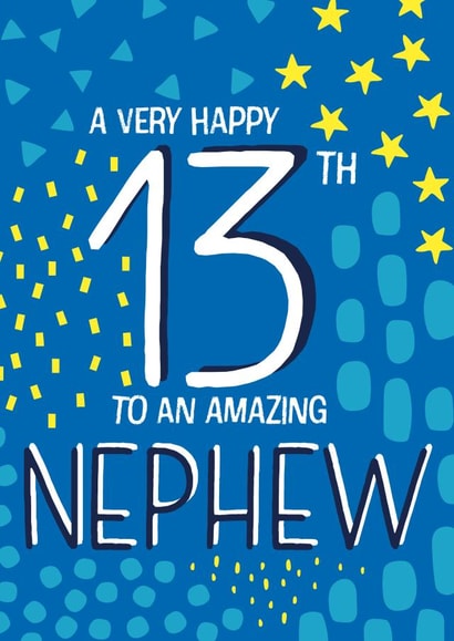 Happy 13th Birthday Nephew created by Juniper and Rose Studio