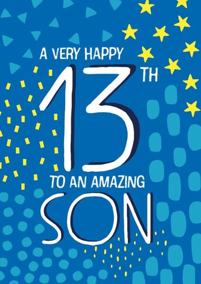 Happy 13th Birthday Son Happy 13Th Birthday Son | Thortful