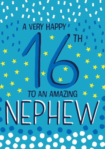 Happy 16th Birthday Nephew created by Juniper and Rose Studio