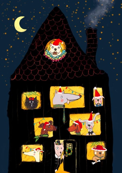 Dog House Christmas Party created by Pascale Dilger