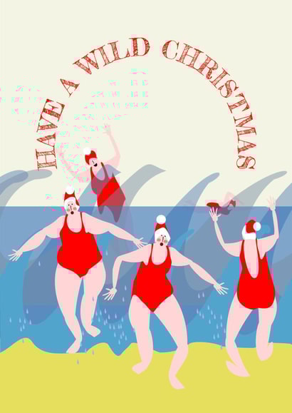 Have a wild Christmas, for the wild swimmers wading into the cold water created by Willamina Wild