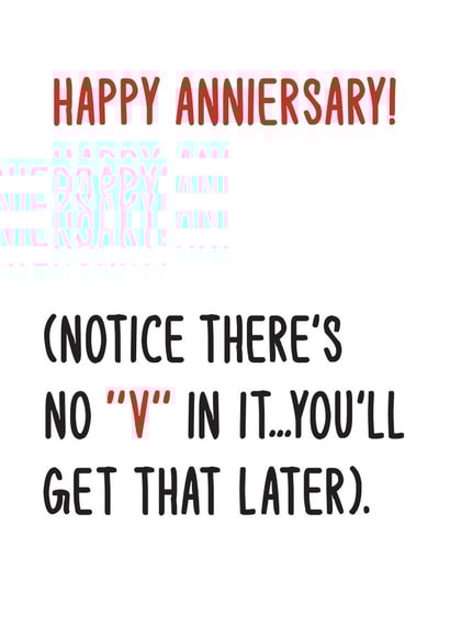 Naughty Anniversary Card For Husband or Boyfriend. 1001 created by Nidd And Rigg!