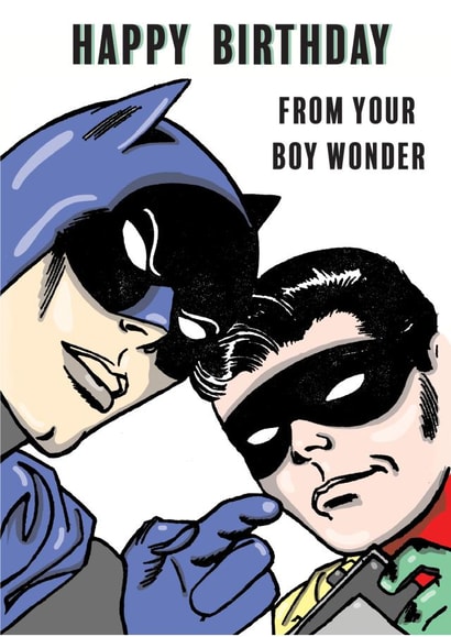 Batman and Robin Birthday Card created by Cardology