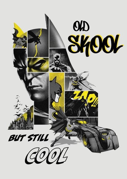 Old School Vintage Retro Batman Birthday Card created by Cardology