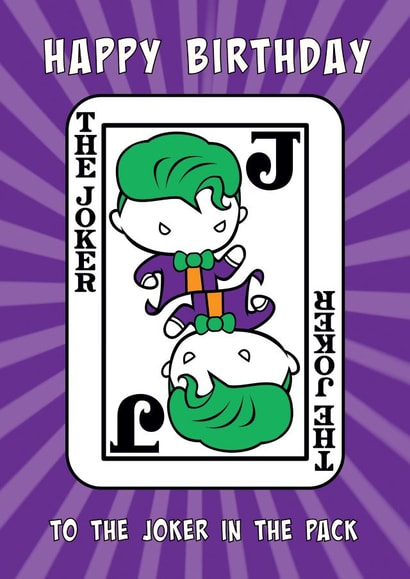 To the Joker in the pack Birthday card created by Cardology