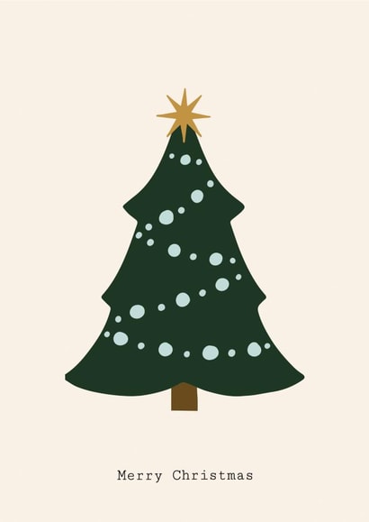 Traditional - Illustrated - Christmas Tree - Merry Christmas created by Chelseah354