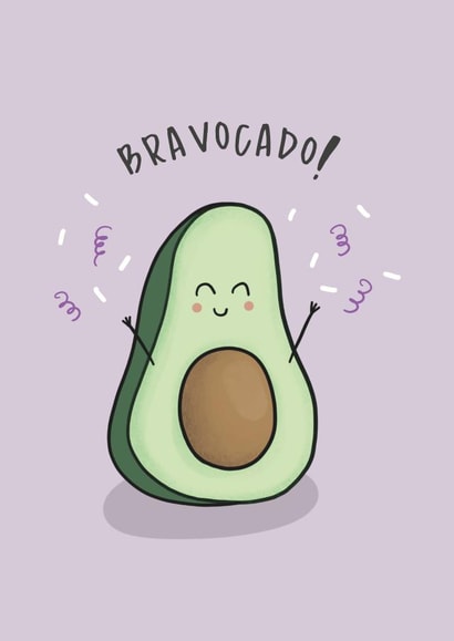 Bravocado - Congratulations / Well Done Card created by Little Big Pie