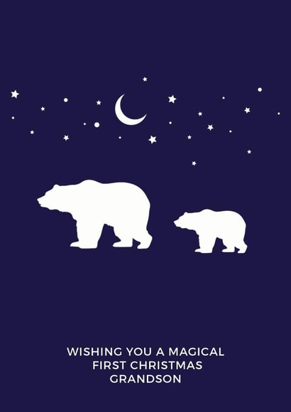 Magical First Christmas Grandson Card created by Studio 9