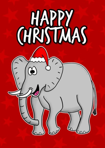 Christmas Elephant created by Doodle Rob