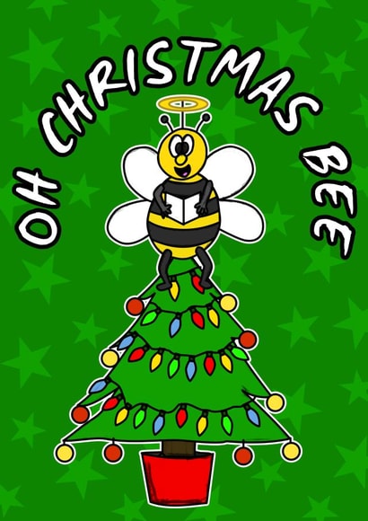 Christmas Tree Bee created by Doodle Rob